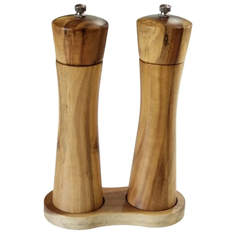 Wooden Salt and Pepper Grinder Set‎ Salt and pepper shaker